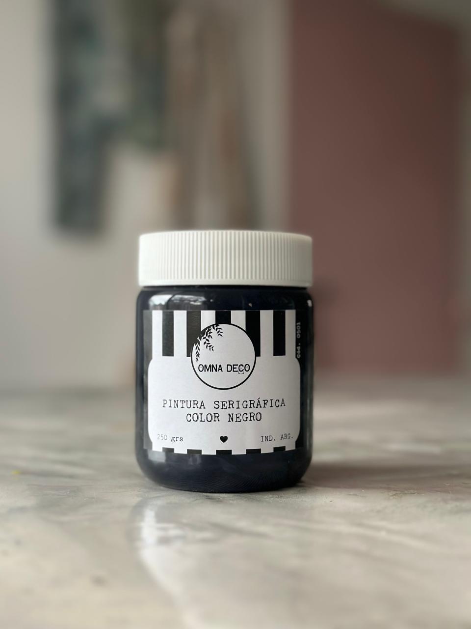 Pintura Serigráfica- Negro- 250 grs