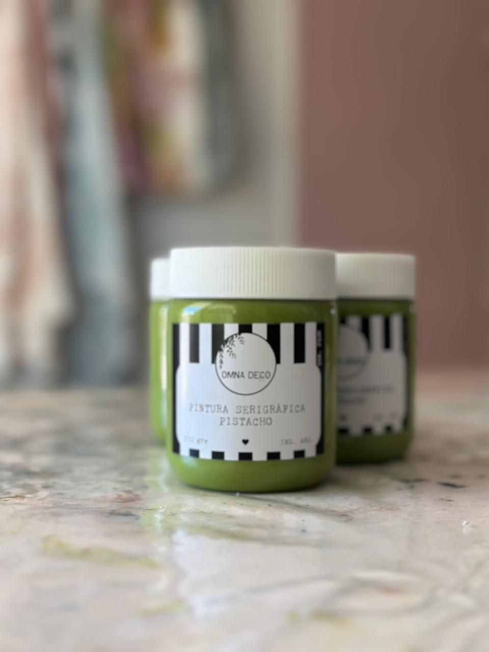 Pintura Serigráfica- Pistacho- 250 grs