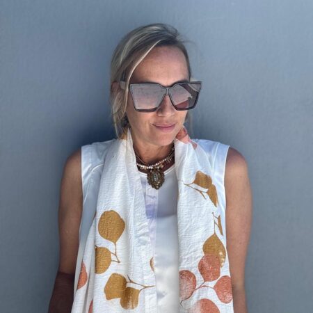 Foulard Euca- cobre y oro