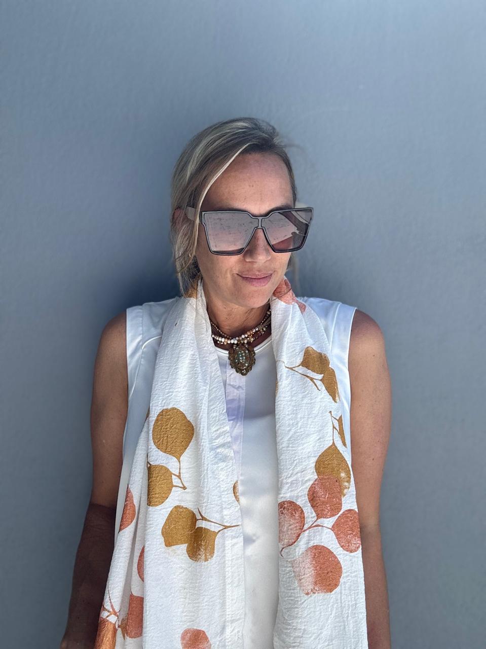 Foulard Euca- cobre y oro