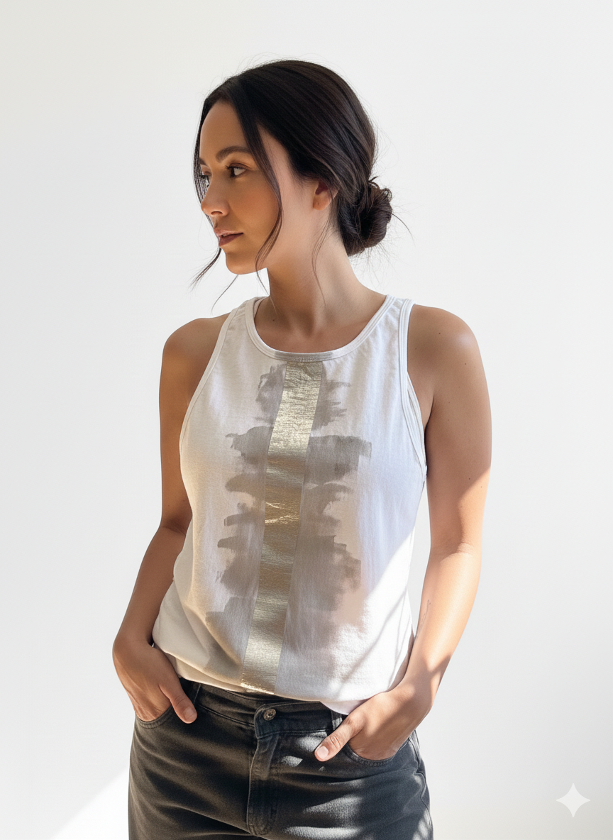 Musculosa Silver- gris