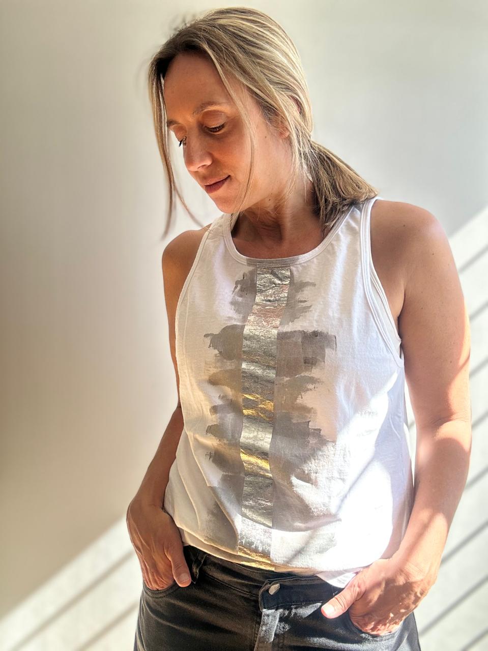 Musculosa Silver- gris - Imagen 6