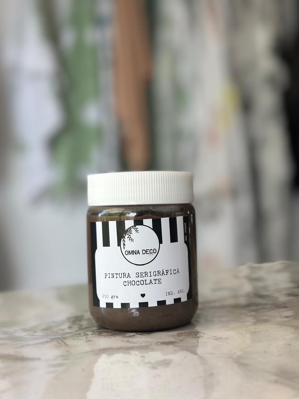 Pintura Serigráfica- CHOCOLATE- 250 grs