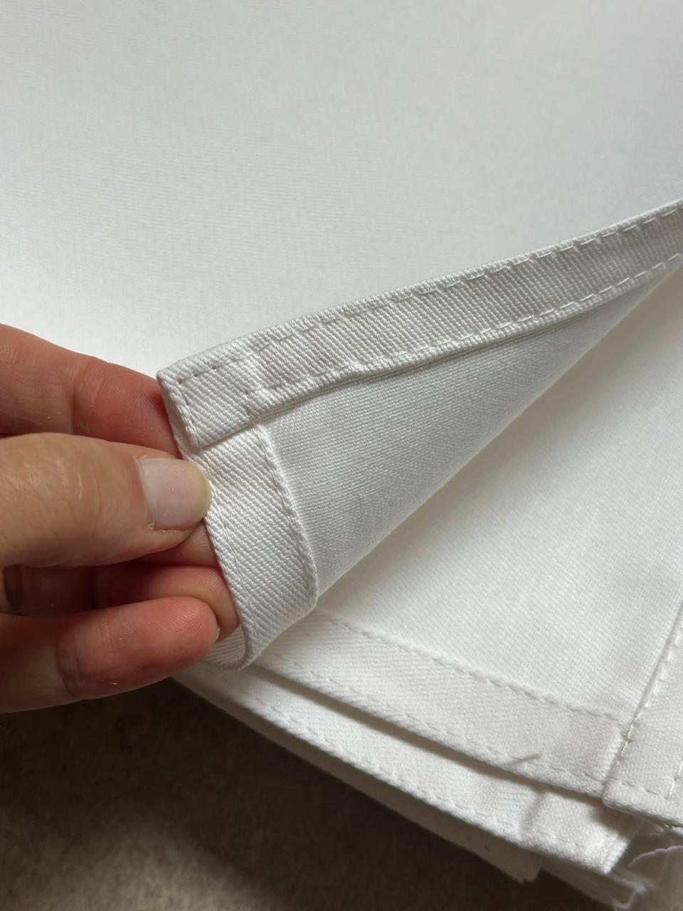 Servilleta de gabardina blanca- para estampado textil