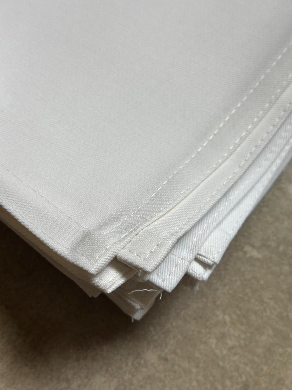 Servilleta de gabardina blanca- para estampado textil