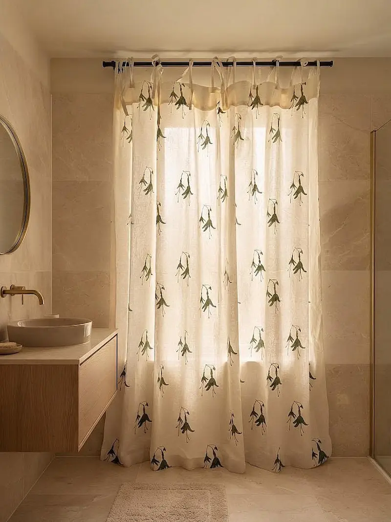 Cortina de baño Chilco- verde musgo